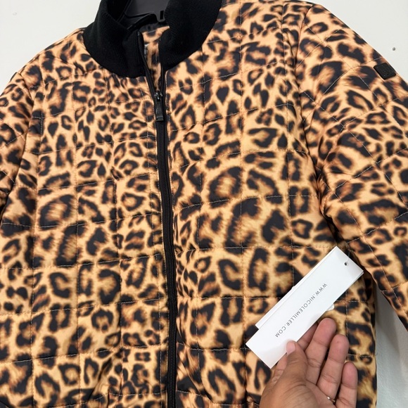 Leopard Print Bomber Jacket for Women - Picture 8 of 8